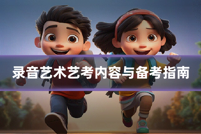 录音艺术艺考内容与备考指南