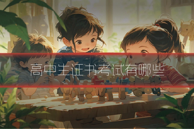 高中生证书考试有哪些