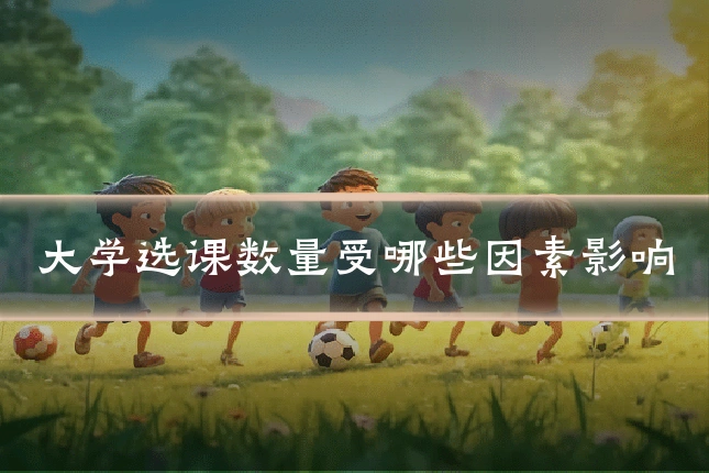 大学选课数量受哪些因素影响