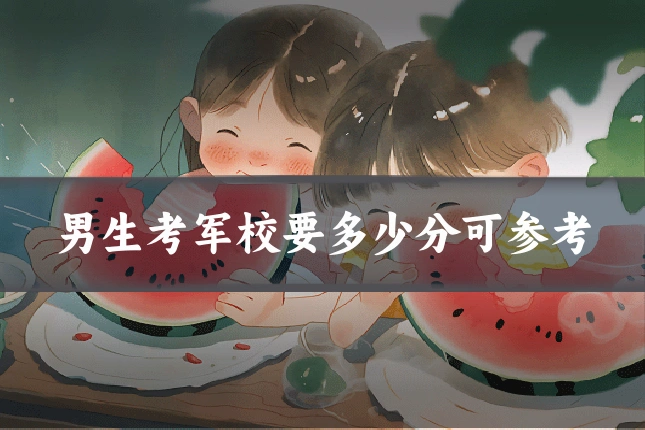 男生考军校要多少分可参考