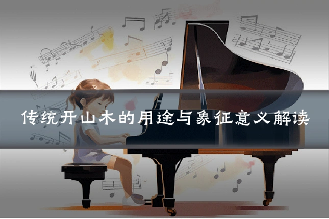 传统开山木的用途与象征意义解读