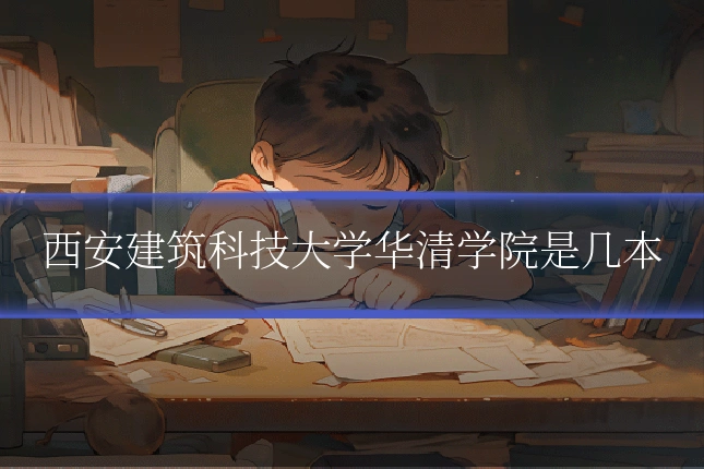 西安建筑科技大学华清学院是几本
