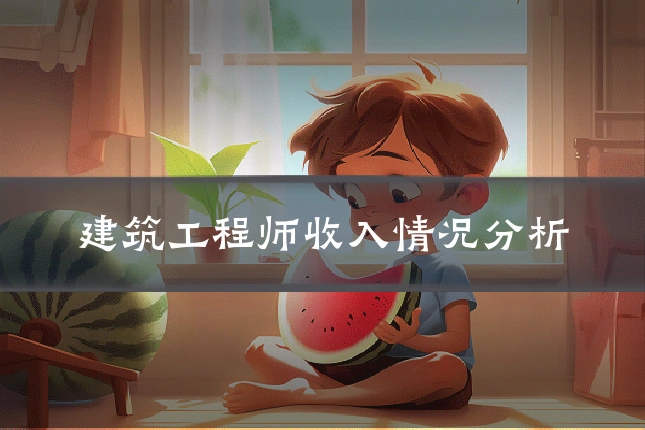 建筑工程师收入情况分析