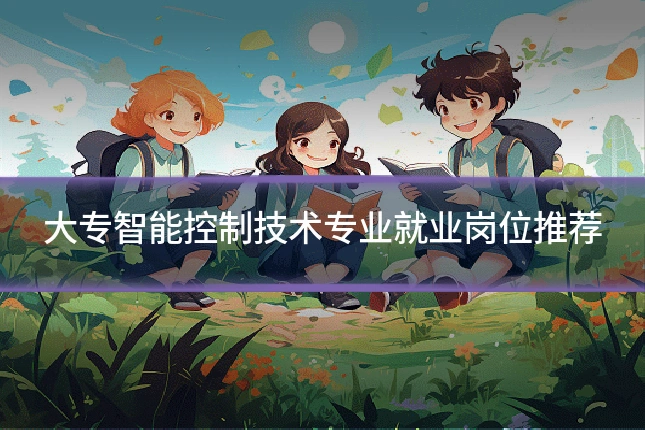 大专智能控制技术专业就业岗位推荐