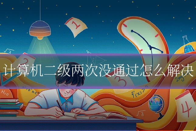 计算机二级两次没通过怎么解决