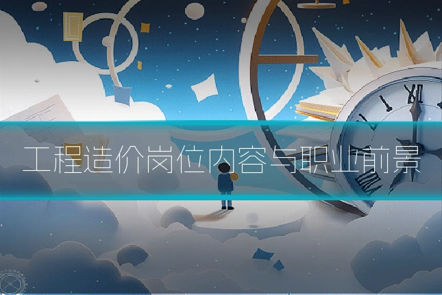 工程造价岗位内容与职业前景