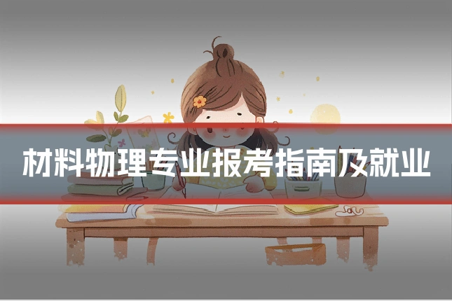 材料物理专业报考指南及就业