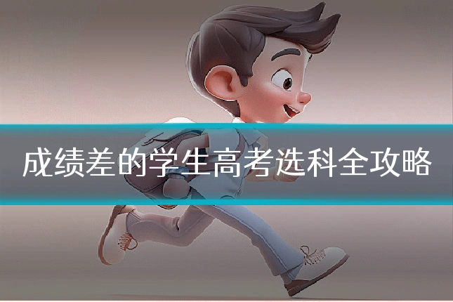 成绩差的学生高考选科全攻略