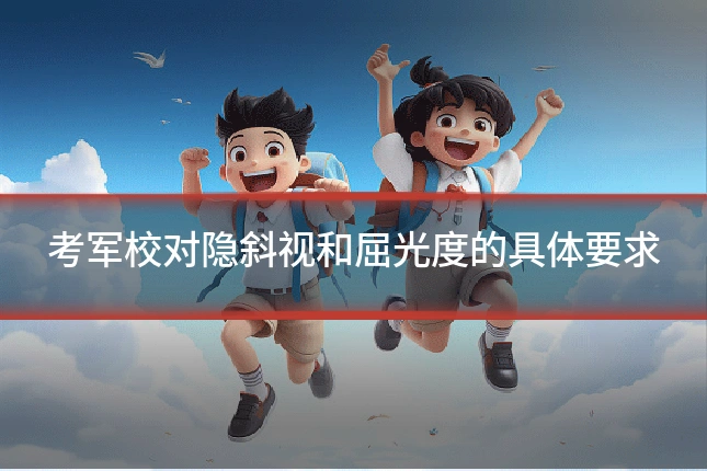考军校对隐斜视和屈光度的具体要求