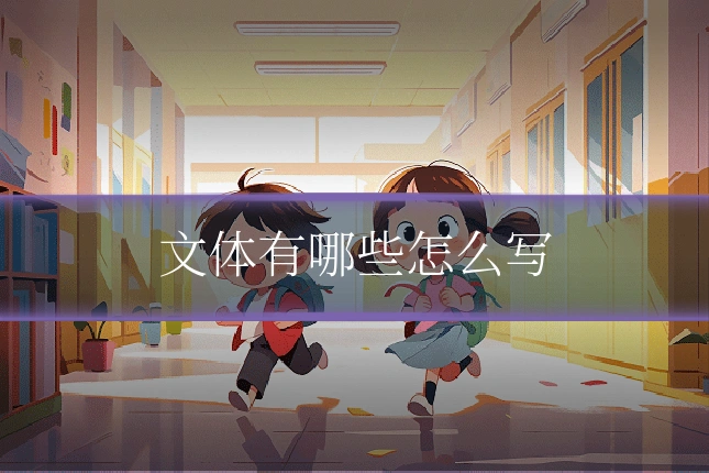 文体有哪些怎么写