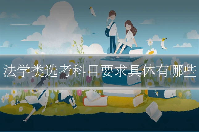 法学类选考科目要求具体有哪些