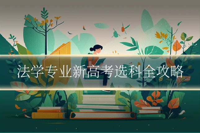 法学专业新高考选科全攻略