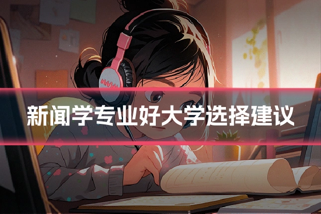 新闻学专业好大学选择建议