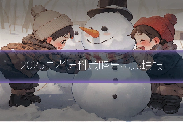 2025高考选科策略与志愿填报
