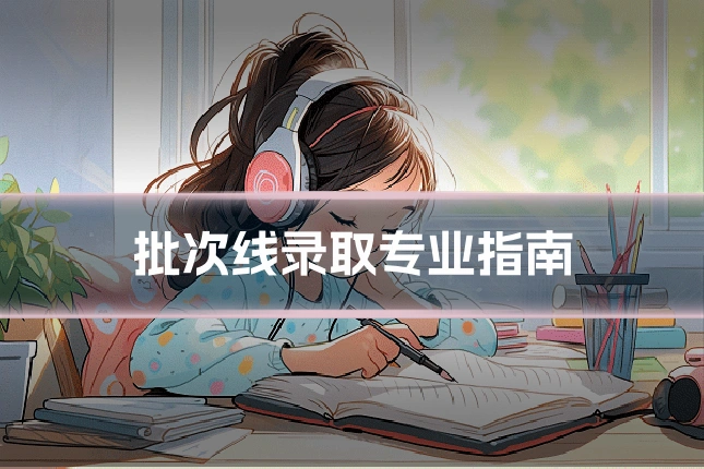 批次线录取专业指南