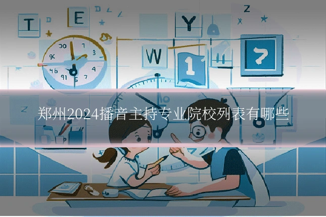 郑州2024播音主持专业院校列表有哪些