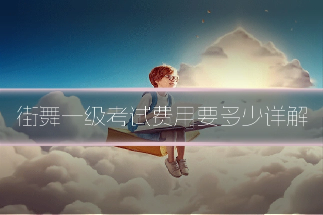 街舞一级考试费用要多少详解