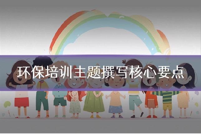 环保培训主题撰写核心要点