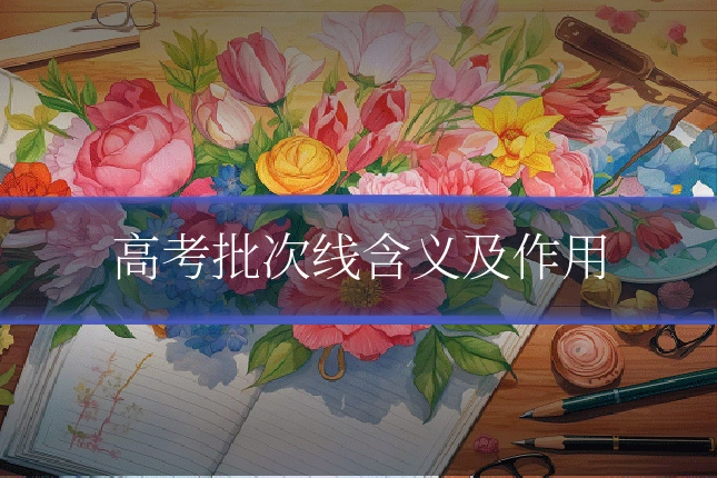 高考批次线含义及作用