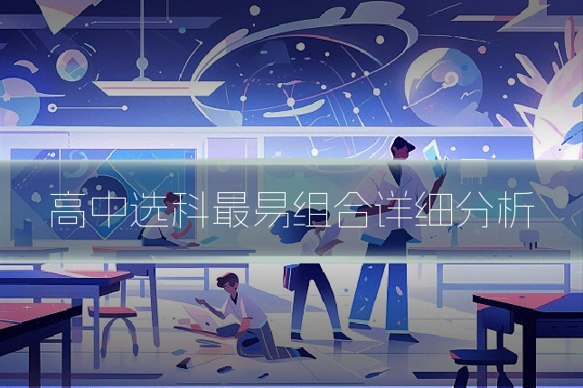 高中选科最易组合详细分析