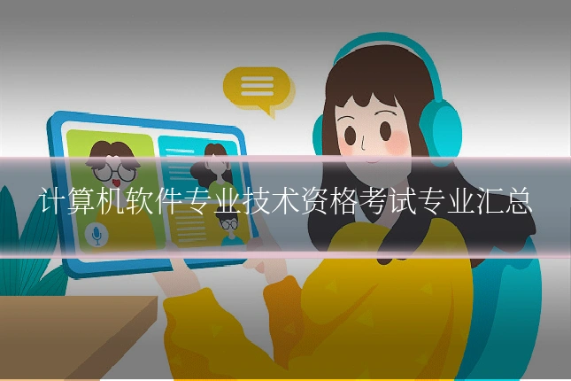 计算机软件专业技术资格考试专业汇总