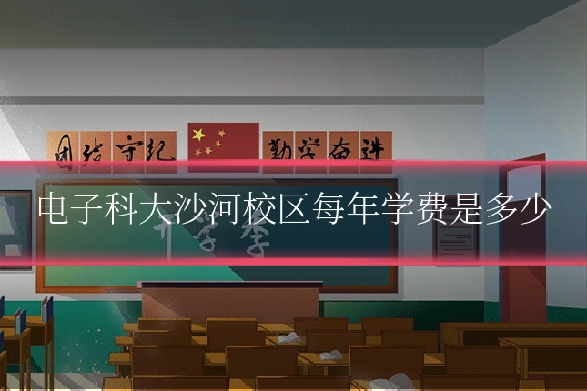 电子科大沙河校区每年学费是多少