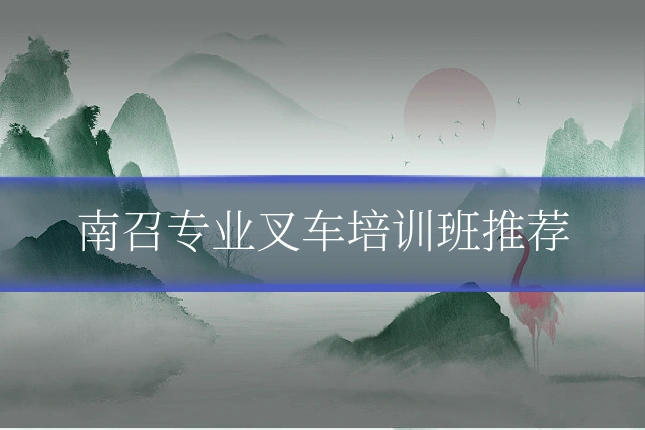 南召专业叉车培训班推荐