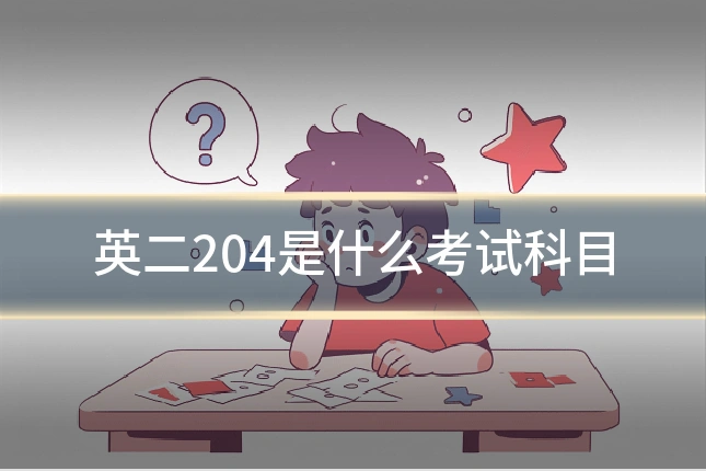 英二204是什么考试科目