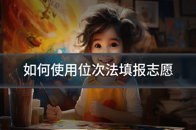 如何使用位次法填报志愿
