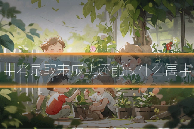 中考录取未成功还能读什么高中