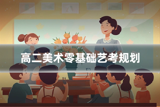 高二美术零基础艺考规划