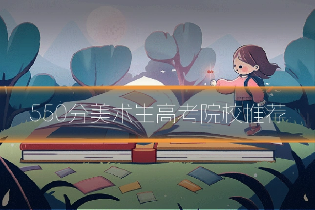 550分美术生高考院校推荐