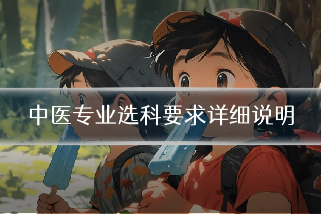 中医专业选科要求详细说明