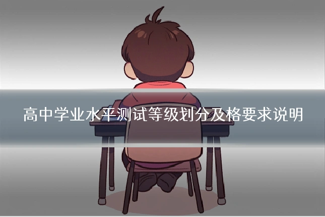 高中学业水平测试等级划分及格要求说明