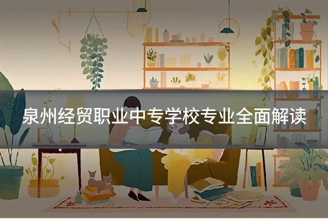 泉州经贸职业中专学校专业全面解读