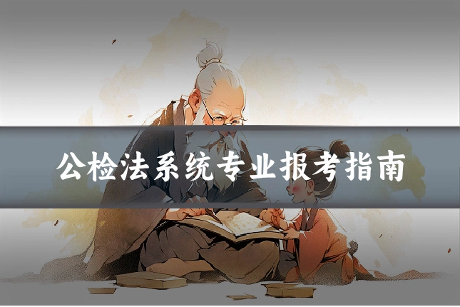 公检法系统专业报考指南