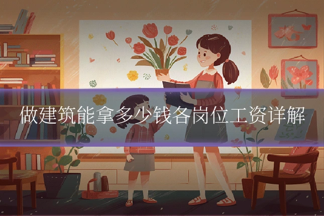 做建筑能拿多少钱各岗位工资详解