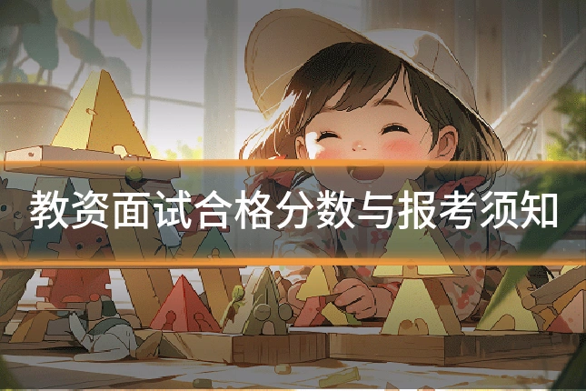 教资面试合格分数与报考须知