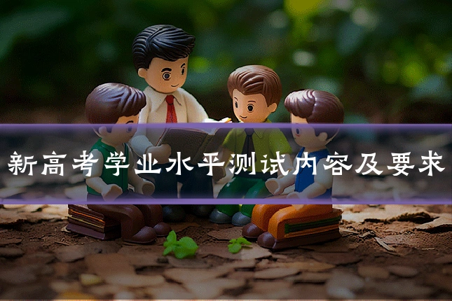 新高考学业水平测试内容及要求