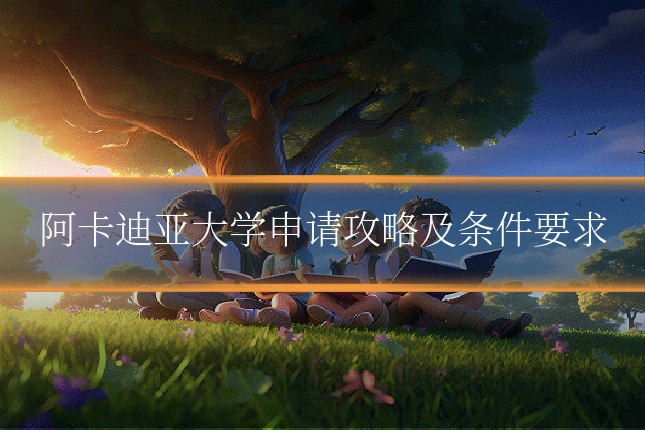 阿卡迪亚大学申请攻略及条件要求