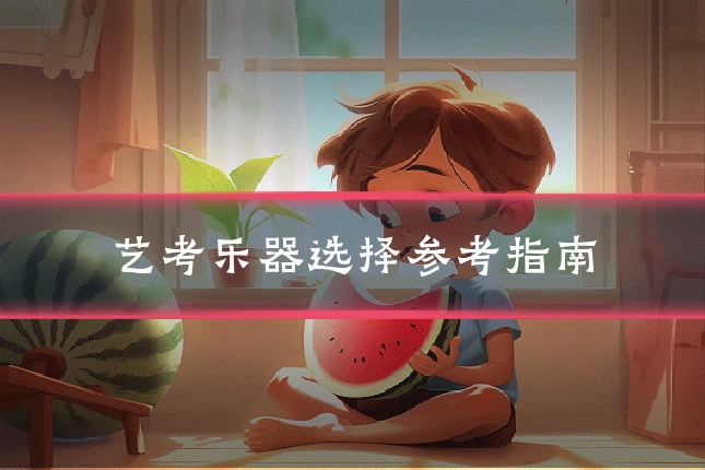 艺考乐器选择参考指南