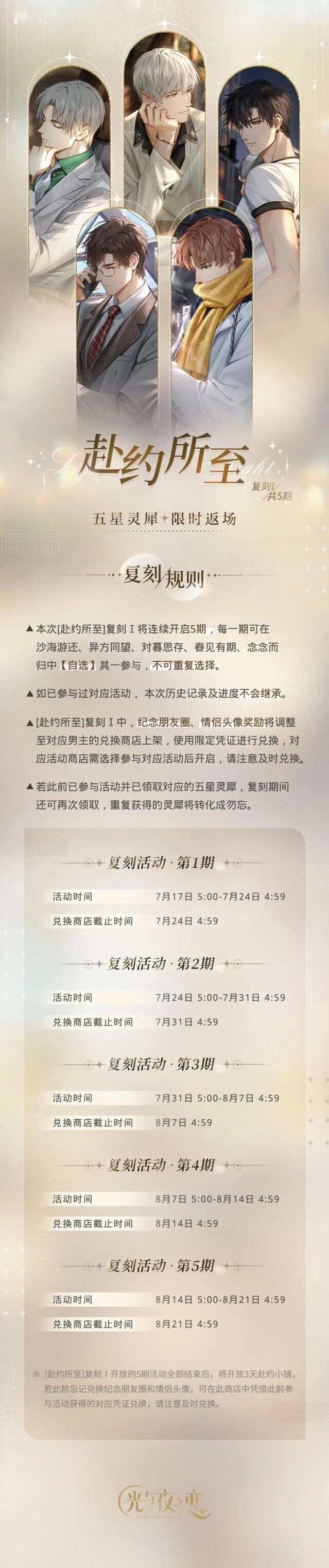 光与夜之恋赴约所至复刻Ⅰ玩法分享