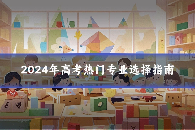 2024年高考热门专业选择指南
