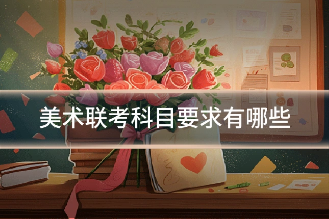 美术联考科目要求有哪些