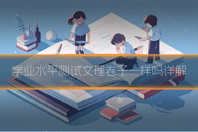 学业水平测试文理卷子一样吗详解