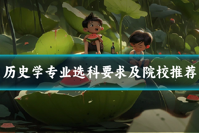 历史学专业选科要求及院校推荐