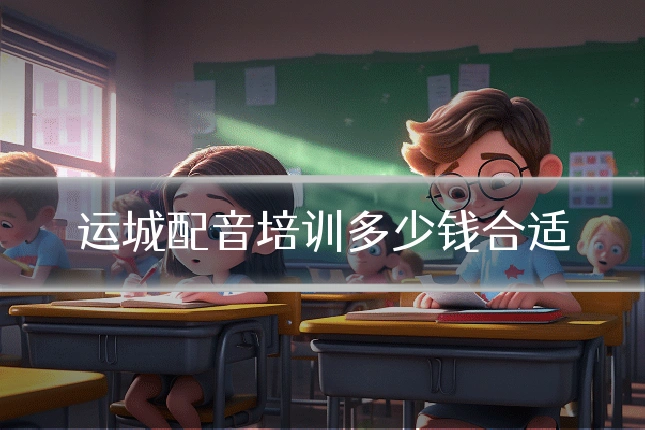 运城配音培训多少钱合适