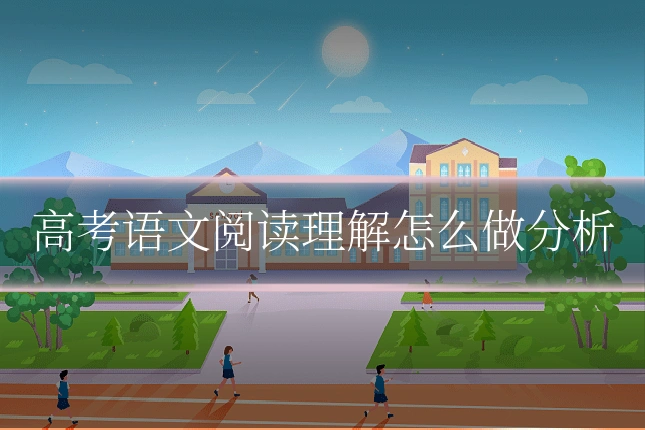 高考语文阅读理解怎么做分析