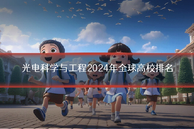 光电科学与工程2024年全球高校排名