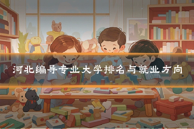 河北编导专业大学排名与就业方向